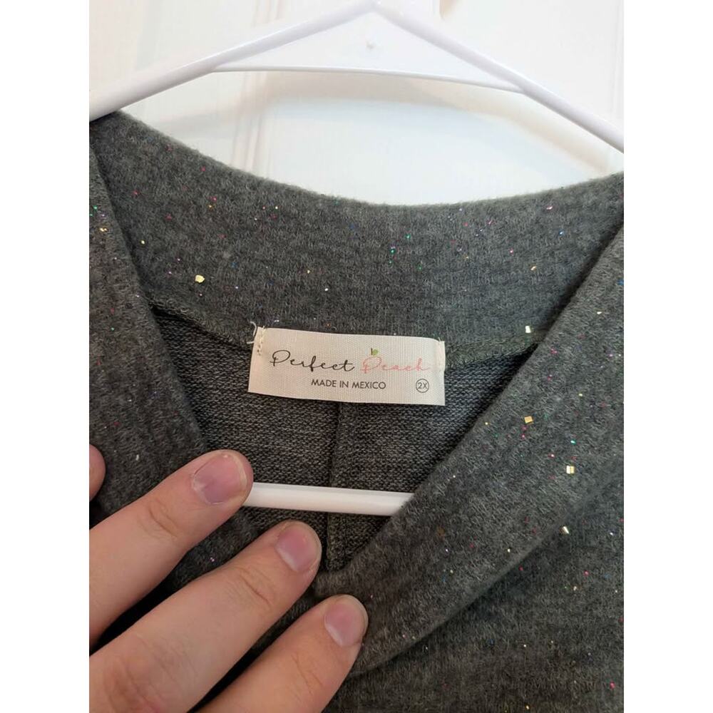 Plus Size Green Mock Turtleneck - Picture 3 of 3